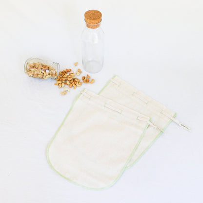 Organic Cotton Coffee and Nut Milk Straining Bags