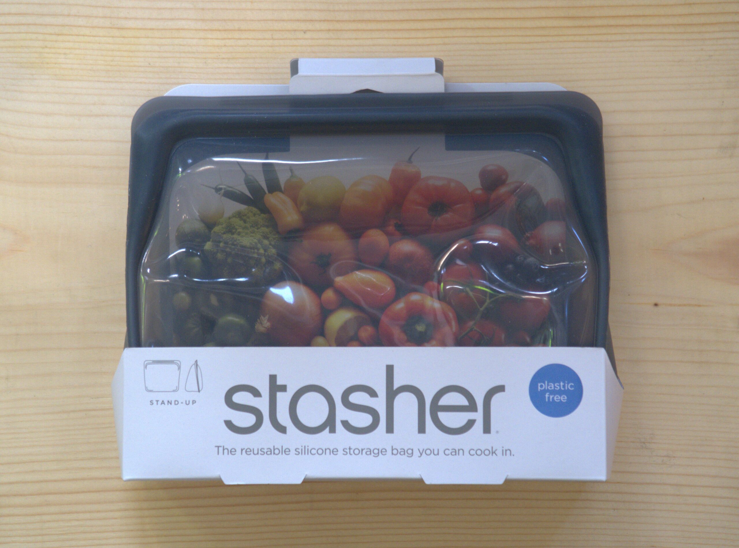 Stasher - Silicone Reusable Stand Up Bag - Amethyst